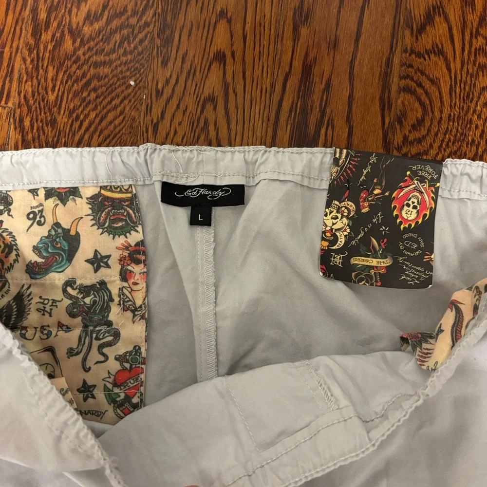 Ed Hardy 1969 Cargo Parachute Pants – Y2K Streetwear – Size L – NWT - Picture 8 of 10